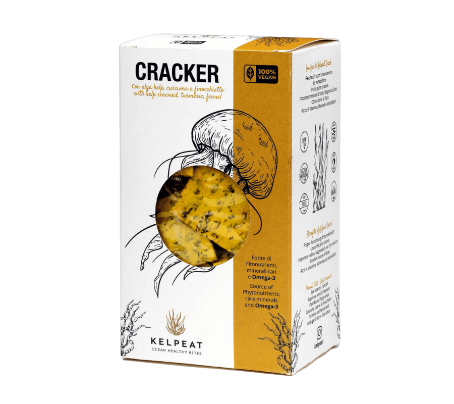 Cracker Alga Kelp, finocchietto e curcuma